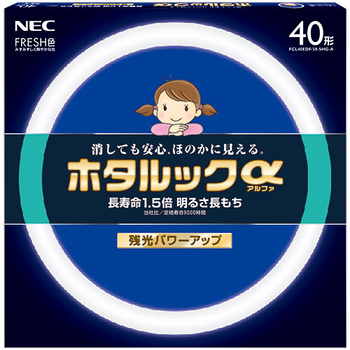 ホタルクス(NEC) 環形蛍光ランプ ホタルックα FRESH 40形 昼光色 FCL40EDF/38-SHG-A 1個