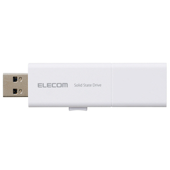 エレコム 外付けポータブルSSD 1TB ホワイト ESD-EWB1000GWHR 1個