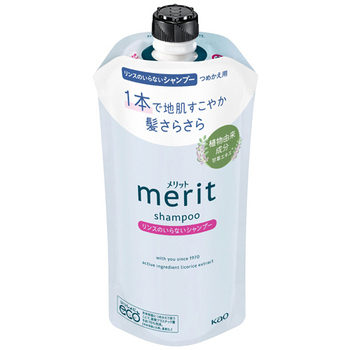 花王 メリット リンスのいらないシャンプー つめかえ用 320mL 1個