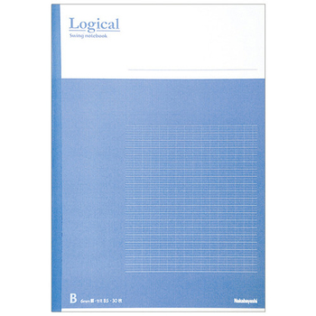 ナカバヤシ スイング ロジカルノート セミB5 B罫 30枚 表紙ブルー ノ-B501B-B 1セット(10冊)