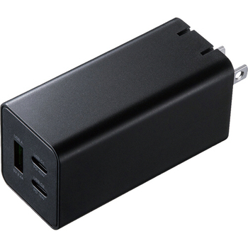 サンワサプライ USB Power Delivery対応AC充電器(PD45W・GaN) ACA-PD73BK 1個