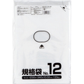 クラフトマン 規格袋 12号 ヨコ230×タテ340×厚み0.02mm HKT-006 1セット(1000枚:100枚×10パック)