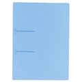 コクヨ ファスナーファイル(クリヤーカラー) A4タテ 2穴 90枚収容 青 フ-P170B 1冊