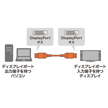 サンワサプライ DisplayPortケーブル(Ver.1.4対応) 3m KC-DP1430 1本