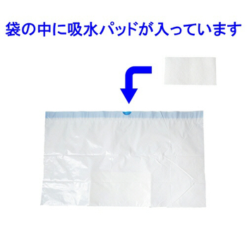 竹虎 ポータブルトイレ処理袋 キュッとポン ロールタイプ 1巻(7枚)