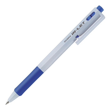 ゼブラ 油性ボールペン インレット・ホワイト 0.7mm 青 BN15-BL 1本