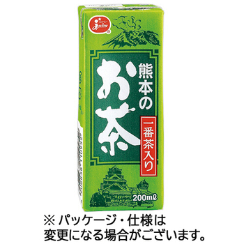 熊本県果実農業協同組合連合会 ジューシー 熊本のお茶 200mL 紙パック 1セット(48本:24本×2ケース)