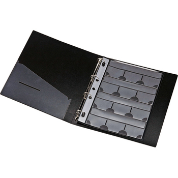 サンワサプライ メモリーカードファイルケース A4 4穴 ブラック FC-MMC8BK 1冊