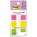 3M ポスト・イット フィルムインデックス 厚口 マルチカラー4 40×18mm 686MC-4N 1パック(3冊)