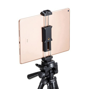 サンワサプライ 三脚ホルダー(スマホ・タブレット対応) 幅60-180mm対応 DG-CAM25 1個