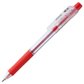TANOSEE ノック式油性ボールペン ロング芯タイプ 0.7mm 赤 1本