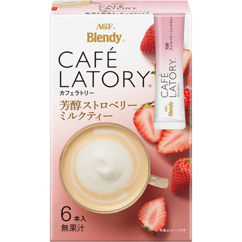 味の素AGF ブレンディ カフェラトリー スティック 芳醇ストロベリーミルクティー 1セット(36本:6本×6箱)