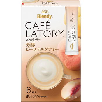 味の素AGF ブレンディ カフェラトリー スティック 芳醇ピーチミルクティー 1セット(36本:6本×6箱)