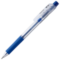 TANOSEE ノック式油性ボールペン ロング芯タイプ 0.7mm 青 1本