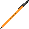 BIC 油性ボールペン ビックオレンジ 1.0mm 黒 E-ORMJ20EGBLK 1箱(20本)