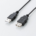 エレコム エコUSB2.0延長ケーブル (A)オス-(A)メス ブラック 1.5m RoHS指令準拠(10物質) U2C-JE15BK 1本