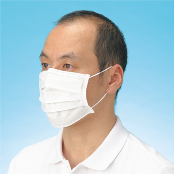 川西工業 メディカルマスク 3PLY ブルー 7030BL 1セット(500枚:50枚×10箱)