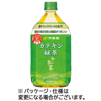伊藤園 おーいお茶 カテキン緑茶 1L ペットボトル 1セット(24本:12本×2ケース)