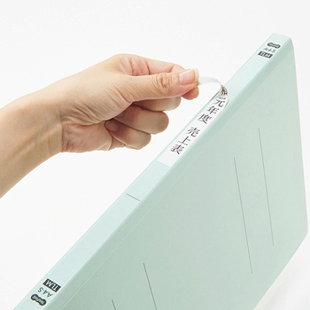 TANOSEE フラットファイル PPラミネート表紙タイプ A4タテ 150枚収容 背幅17.5mm グリーン 1パック(10冊)
