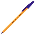 BIC 油性ボールペン オレンジEG 0.7mm 青 業務用パック E-ORGF20EGBLU 1箱(20本)