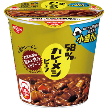 日清食品 日清 58%カレーメシ ビーフ 62g 1ケース(6食)