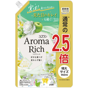 ライオン ソフラン アロマリッチ エリー つめかえ用 特大 950ml 1パック