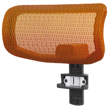 ライオン事務器 (N)LEO メッシュチェア用ヘッドレスト オレンジ HE-1900-D 1個