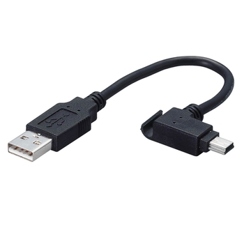 エレコム モバイルmini USB2.0ケーブル (A)オス-mini(B)オス ブラック 0.1m USB-MBM5 1個