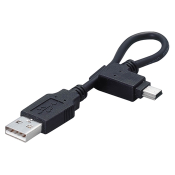 エレコム モバイルmini USB2.0ケーブル (A)オス-mini(B)オス ブラック 0.1m USB-MBM5 1個
