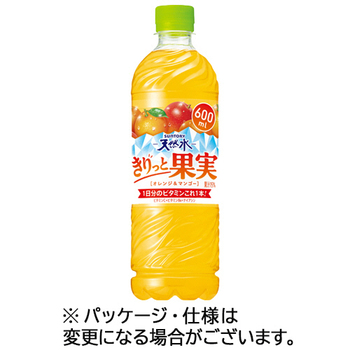 サントリー 天然水 きりっと果実 オレンジ&マンゴー 600ml ペットボトル 1ケース(24本)