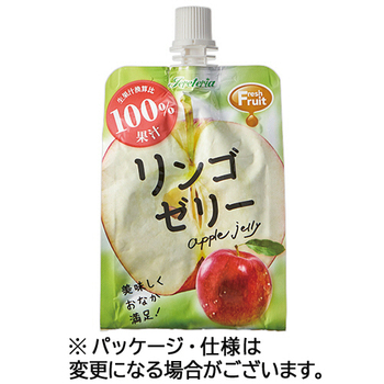 セイウ Jereteriaフレッシュフルーツ リンゴゼリー 180g パウチ 1セット(18パック:6パック×3ケース)