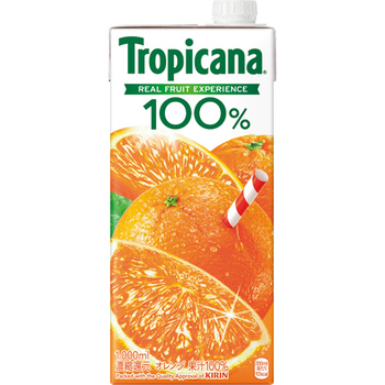 キリンビバレッジ トロピカーナ 100%ジュース オレンジ 1L 紙パック 1セット(12本:6本×2ケース)