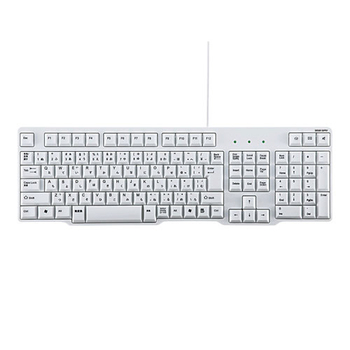 サンワサプライ USBキーボード ホワイト SKB-L1U 1台