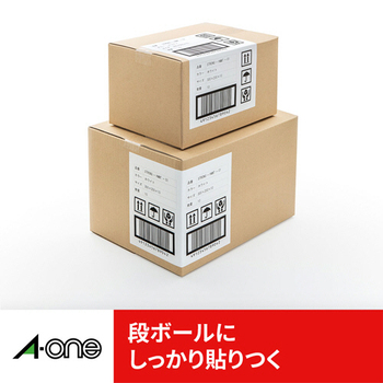 エーワン ラベルシール[プリンタ兼用] 強粘着タイプ マット紙・ホワイト A4 8面 97×69mm 四辺余白付 78208 1冊(18シート)