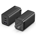 ベンション 3-port USB(C+C+A) GaN コンセント充電器(65W/30W/30W) ブラック FE-8609 1個