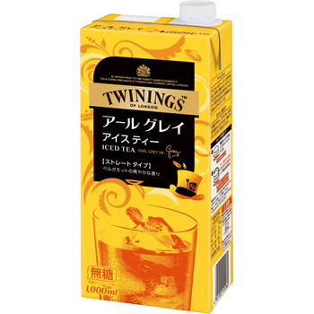 片岡物産 トワイニング リキッド アールグレイ アイスティー 無糖 1L 紙パック(口栓付) 1ケース(6本)