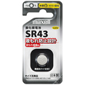 マクセル 酸化銀電池 SR43 1BS D 1個