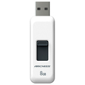 アーキス USB2.0 スライド式フラッシュメモリ 8GB ホワイト AS-008GU2-PSW 1個