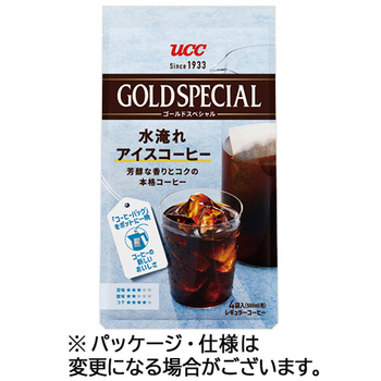 UCC ゴールドスペシャル コーヒーバッグ 水淹れアイスコーヒー 500mL用 1袋(4バッグ)