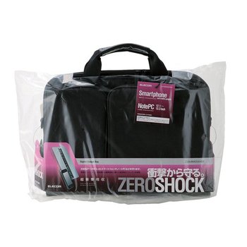 エレコム キャリングバッグ ZEROSHOCK スリムタイプ 13.3型対応 ブラック ZSB-BM006NBK 1個