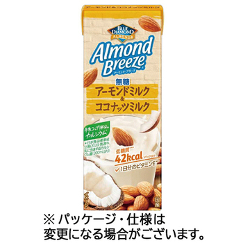 ポッカサッポロ アーモンド・ブリーズ アーモンドミルク&ココナッツミルク無糖 200ml 紙パック 1ケース(24本)