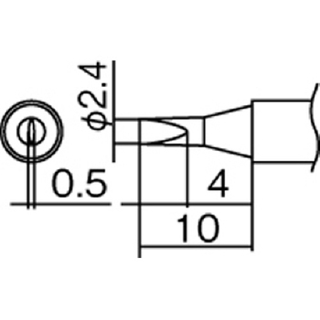 白光 こて先 2.4D型 T12-D24 1本