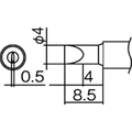 白光 こて先 4D型 T12-D4 1本