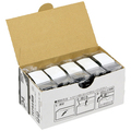キングジム テプラ PRO テープカートリッジ しっかり貼れてはがせるラベル 24mm 白/黒文字 SS24KEW-AL-5P 1パック(5個)