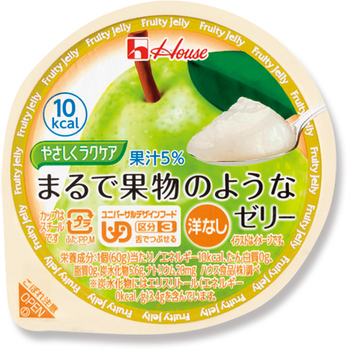 ハウス食品 やさしくラクケア まるで果物のようなゼリー 洋なし 60g 1セット(48個)