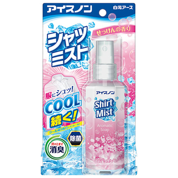 白元アース アイスノン シャツミスト せっけんの香り 100ml 1本