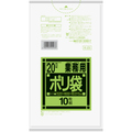 日本サニパック Kシリーズ 業務用ポリ袋 強化 半透明 20L 0.015mm K-23 1パック(10枚)