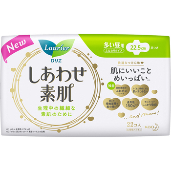 花王 ロリエ エフ しあわせ素肌 多い昼用 羽つき 1パック(22個)