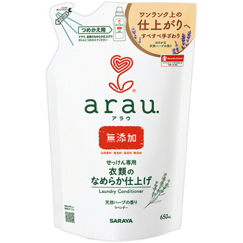 サラヤ アラウ.洗濯用リンス仕上げ 詰替 650mL 1個