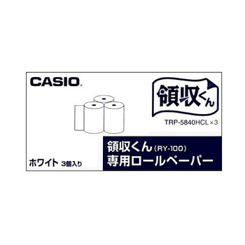 カシオ 電子レジスター用 ロールペーパー 紙幅58mm TRP-5840HCL*3 1パック(3個)